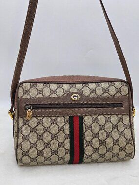 Gucci Ophidia Brown Canvas Bag